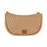 Beige Handtas met Afneembare Band La Carrie , Beige , Dames