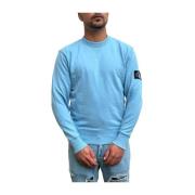 Stijlvolle Sweatshirt voor Mannen Calvin Klein , Blue , Heren