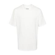 Seizoensgebonden grafische print T-shirt Jil Sander , White , Heren