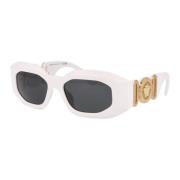 Stijlvolle zonnebril met model 0Ve4425U Versace , White , Heren