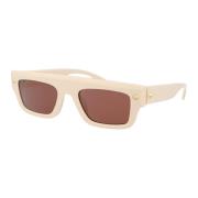 Stijlvolle zonnebril Am0427S Alexander McQueen , Beige , Unisex