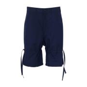 Navy Geweven Herenbroek Comme des Garçons , Blue , Heren