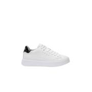 Grace Leather Sneakers in Zwart/Wit Sun68 , White , Dames