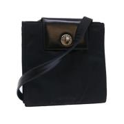 Pre-owned Nylon shoulder-bags Bvlgari Vintage , Black , Dames