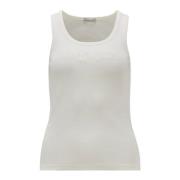 Logo Top in Canalé Stijl Moncler , White , Dames