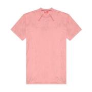 Marmer Spinrag T-shirt Diesel , Pink , Heren