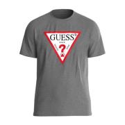 Heren Grijs T-shirt Guess , Gray , Heren