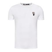 Wit Regular Fit T-Shirt Karl Lagerfeld , White , Heren