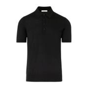 Premium Zwarte Polo Shirt Paolo Pecora , Black , Heren