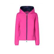 Regenjas met capuchon en mesh voering Save The Duck , Pink , Dames