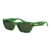 Stijlvolle zonnebril Bv1143S Bottega Veneta , Green , Unisex