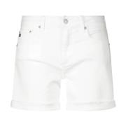 Casual Denim Shorts met Open Zoom Adriano Goldschmied , White , Dames