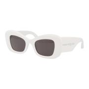 Stijlvolle zonnebril Am0434S Alexander McQueen , White , Dames