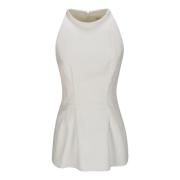 Top Stijl Toevoeging voor Actieve Levensstijl Sportmax , White , Dames