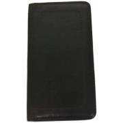 Pre-owned Leather wallets Louis Vuitton Vintage , Black , Dames