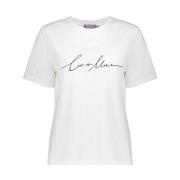 Minimalist Katoenen T-shirt Less is More Geisha , White , Dames
