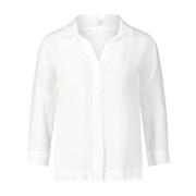 Linnen blouse met 3/4-mouwen Riani , White , Dames