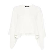 Wit Gebreide Kleding Dames Ss24 Fabiana Filippi , White , Dames