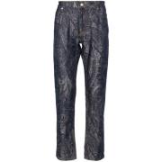 Donkerblauwe Jeans Ss24 Etro , Blue , Heren