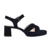 Hak Sandalen Samtchevreau Stijl Gabor , Black , Dames