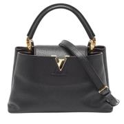 Pre-owned Leather handbags Louis Vuitton Vintage , Black , Dames