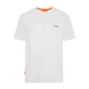 Casual Katoenen T-shirt Suns , White , Heren