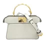 Pre-owned Leather crossbody-bags Fendi Vintage , White , Dames