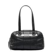Pre-owned Leather handbags Chanel Vintage , Black , Dames
