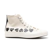 Witte Multi Hearts Chuck 70 Sneakers Comme des Garçons Play , White , ...
