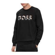 Soleri 07 Sweatshirt Boss , Black , Heren
