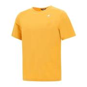 Gele T-shirts en Polos K-Way , Yellow , Heren