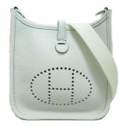 Pre-owned Leather crossbody-bags Hermès Vintage , White , Dames