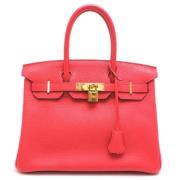 Pre-owned Leather handbags Hermès Vintage , Pink , Dames