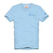 T-Shirts MC2 Saint Barth , Blue , Heren