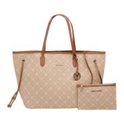 Stijlvolle Shopper Tas Carlo Colucci , Beige , Dames