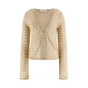 Licht Gouden Cardigan Sweater Clarissa Guess , Beige , Dames