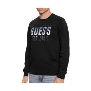 Beau Sweatshirt Smart Casual Guess , Black , Heren