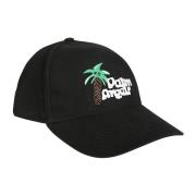 Logo Palm Hat Palm Angels , Black , Heren