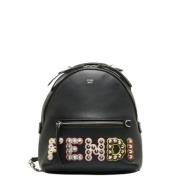 Pre-owned Leather backpacks Fendi Vintage , Black , Dames
