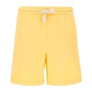 Gele Shorts Drole de Monsieur , Yellow , Heren