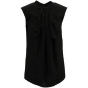 Pre-owned Silk tops Yves Saint Laurent Vintage , Black , Dames