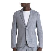 Ash Grey Americana Jas Blazer Antony Morato , Gray , Heren