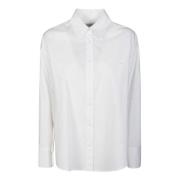 Strass Versierde Overhemd Dondup , White , Dames