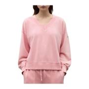 Burgundy Sand Black Sweatshirt Vrouw Ecoalf , Pink , Dames