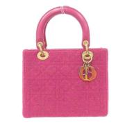 Pre-owned Canvas handbags Dior Vintage , Pink , Dames