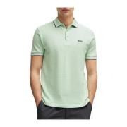 Casual Polo Shirt Elevate Style Boss , Green , Heren