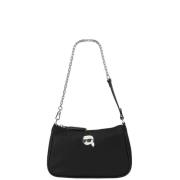 Iconische Nylon Schoudertas Karl Lagerfeld , Black , Dames