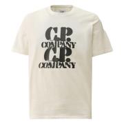 Grafisch T-shirt C.p. Company , White , Heren