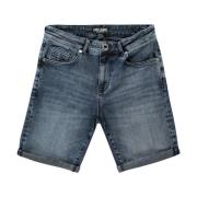Donkere Gebruikte Denim Shorts voor Mannen Cars , Blue , Heren