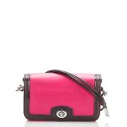 Pre-owned Leather crossbody-bags Coach Pre-owned , Pink , Dames